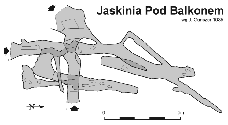 Plan Jaskini Pod Balkonem