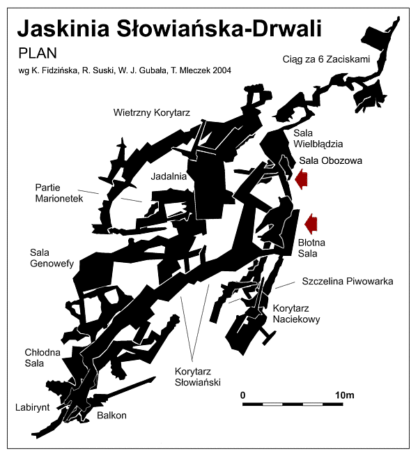 Plan Jaskini Sowiaskiej - Drwali 