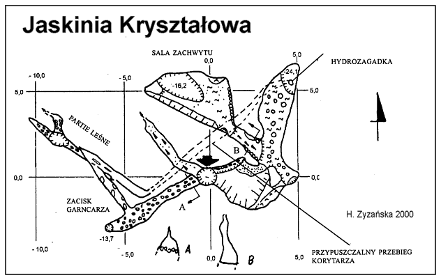 Plan Jaskini Krysztaowej