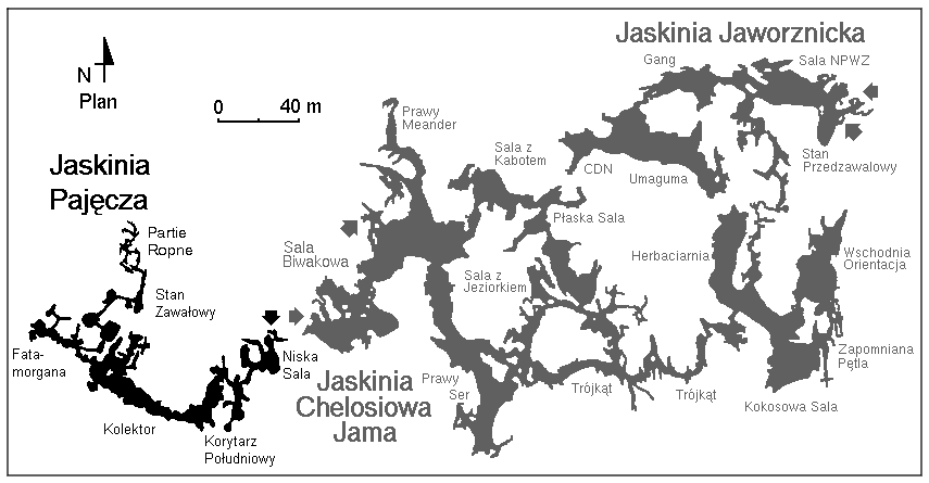 Plan Jaskini Pajczej