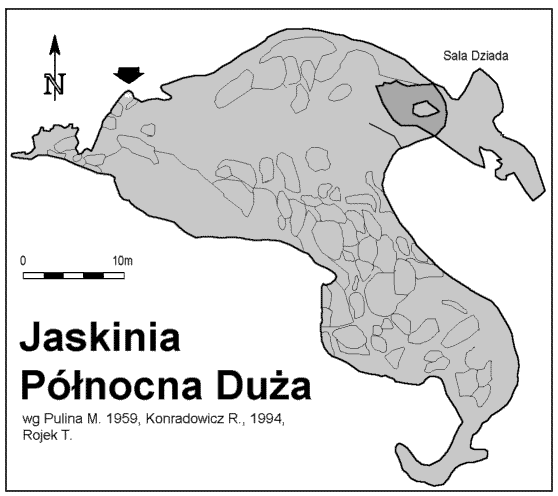 Plan Jaskini Pnocnej Duej