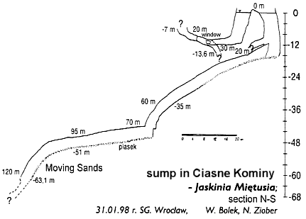 Section of sump