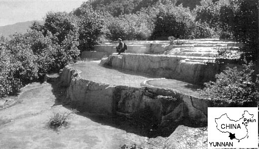 Travertine spring near Sanba