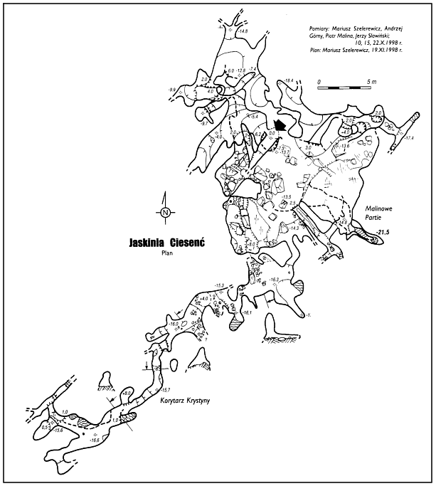 Plan jaskini Ciesen