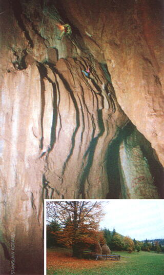 Climbing in Birthday Chamber, photo: S. Kotarba