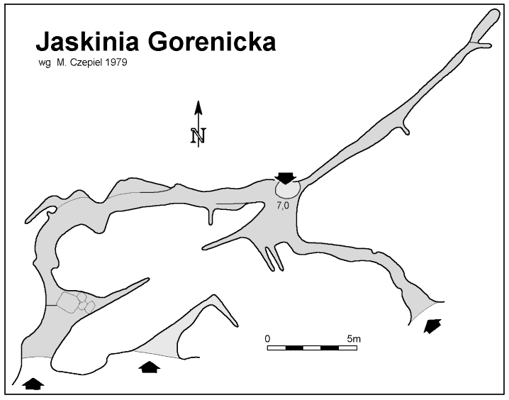 Plan Jaskini Gorenickiej