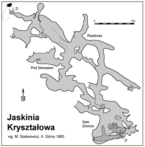 Plan Jaskini Krysztaowej