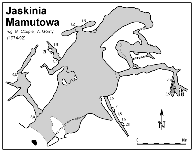 Plan Jaskini Mamutowej