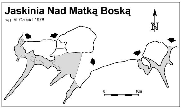 Plan Jaskini Nad Matka Boska