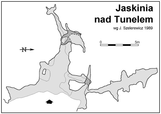 Plan Jaskini nad Tunelem