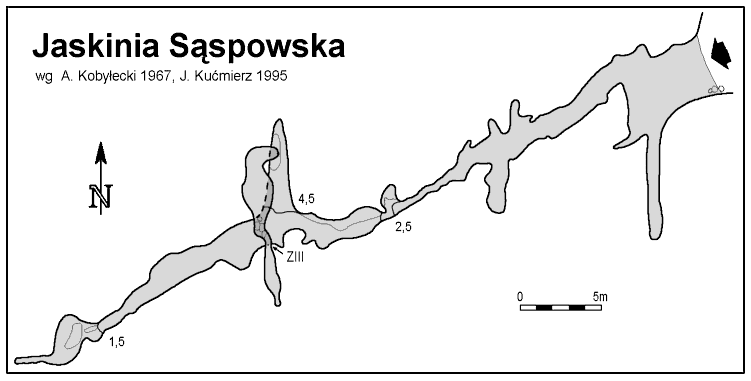 Plan Jaskini Saspowskiej