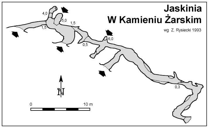 Plan Jaskini W Kamieniu Zarskim