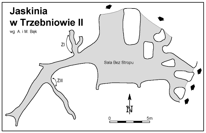 Plan Jaskini w Trzebniowie II