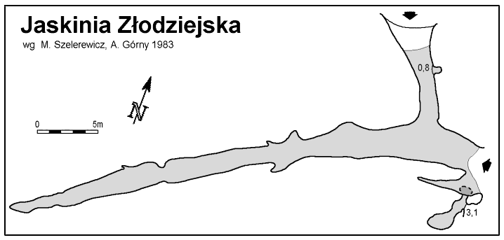 Plan Jaskini Zlodziejskiej