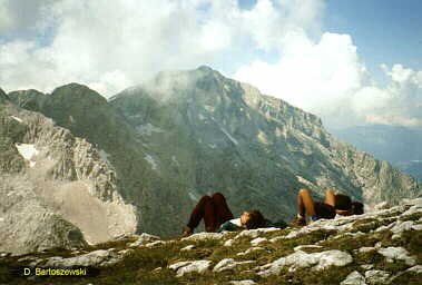 Szczyt Hoher Gll 2523 m n.p.m. - z Hinteres Freieck 2308 m n.p.m.