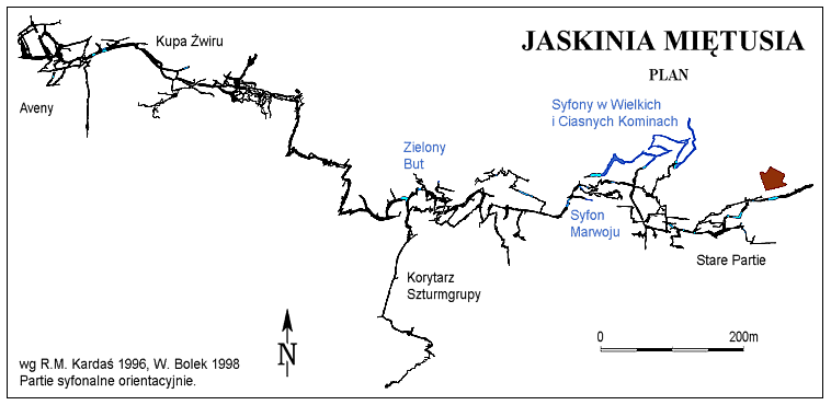 Plan Jaskini Mitusiej