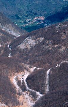 Widok na obz i wiosk Garfigliano